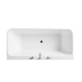 CUPC Back to Wall Freestanding Acrylic Bath Tub Standard Size Square Bathroom Indoor Bathtubs